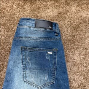 AMIRI Blue Slim Distressed Men's Jeans